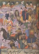 william r clark det var med en kamelkaravan som den ovan ur en medeltida persisk bok som anthony fenkinson 1558 forsokte att ta sig fram till det legendomspunna catha Spain oil painting artist